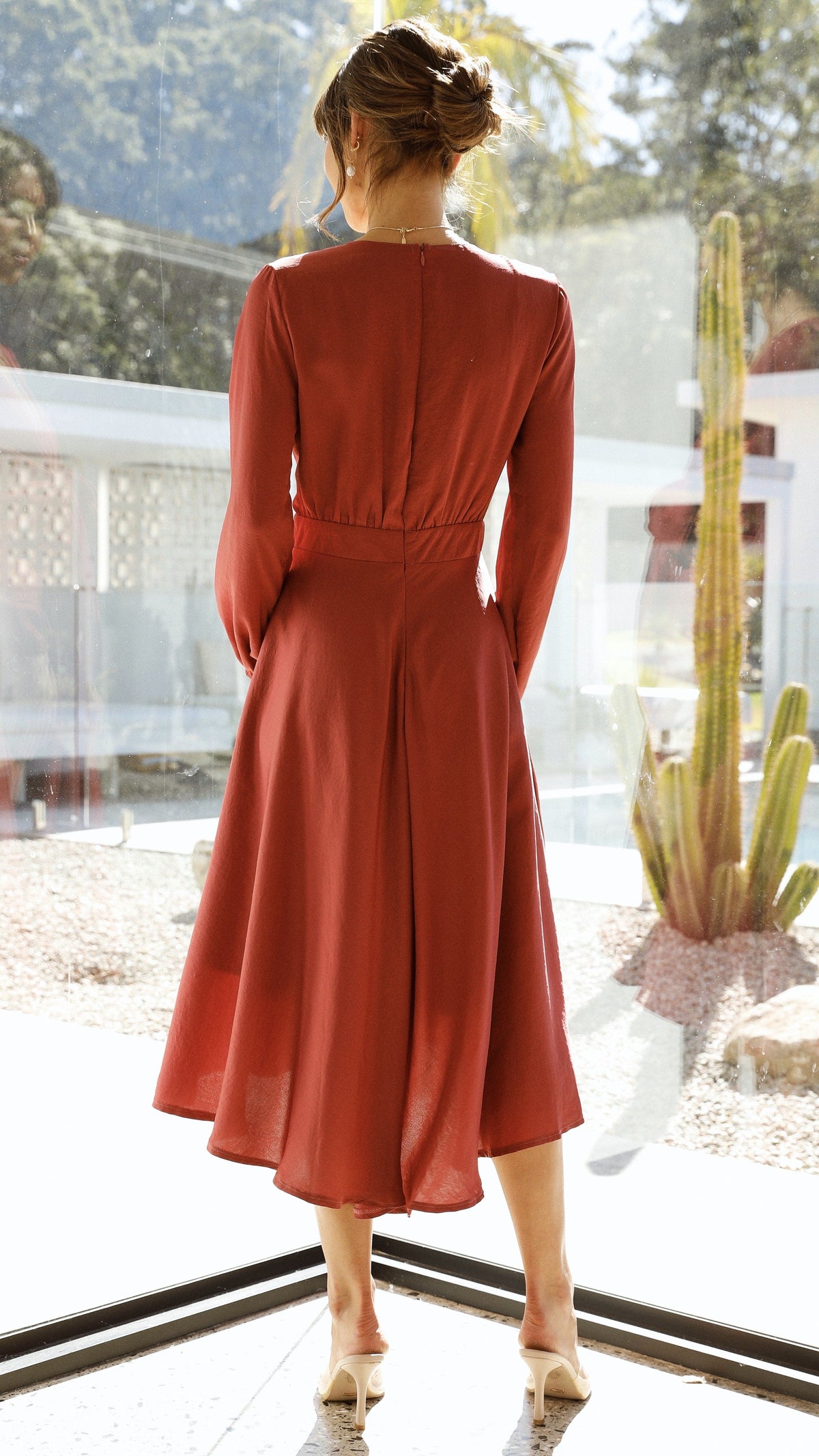 Starry Nights Dress - Berry - Billy J