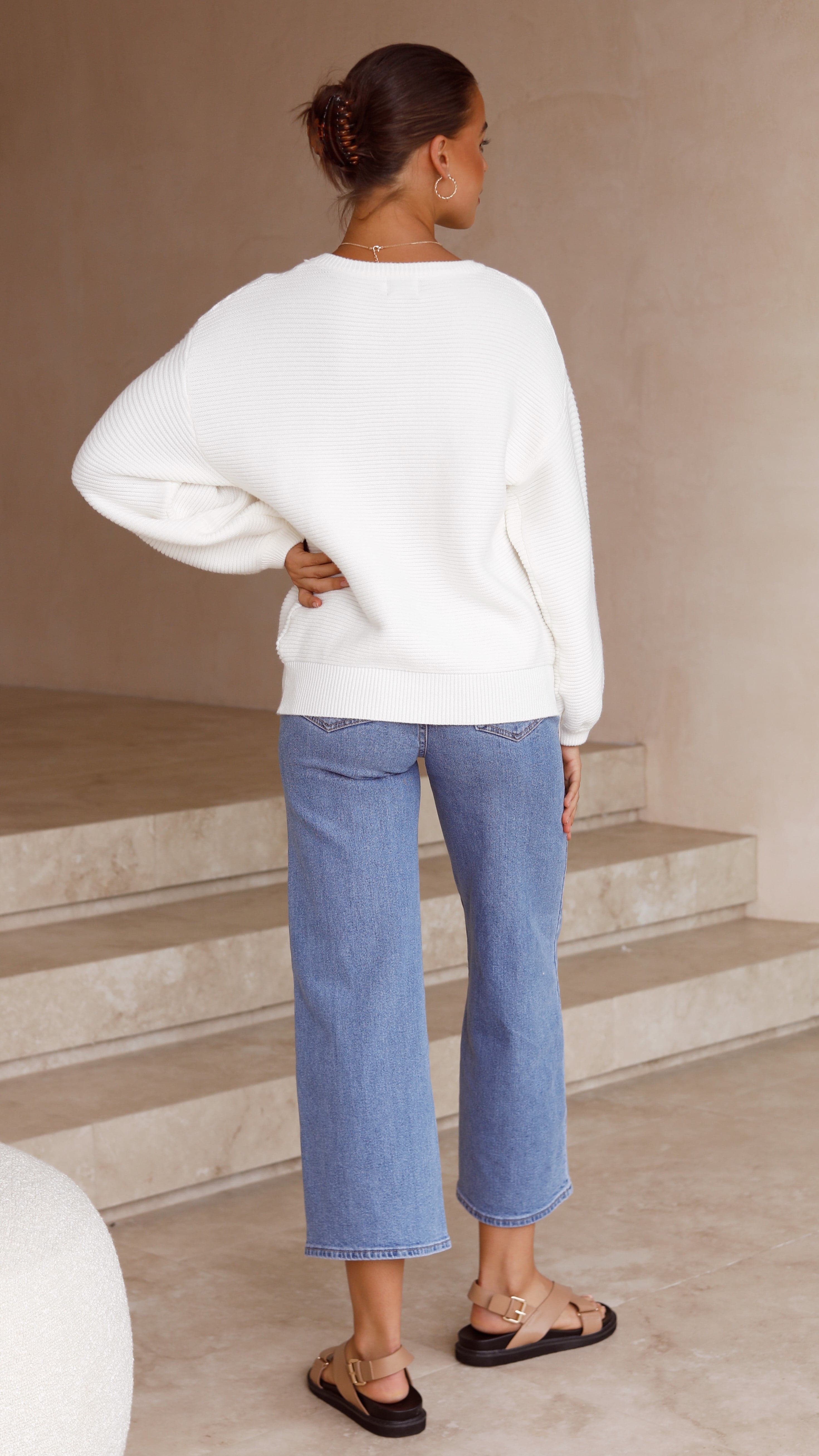 Carmel Knit - White - Billy J