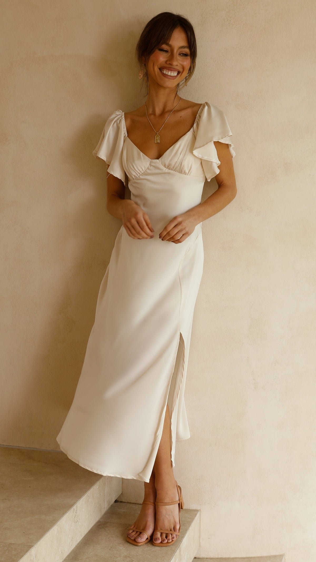 Louisa Midi Dress - Ivory - Buy Women's Dresses