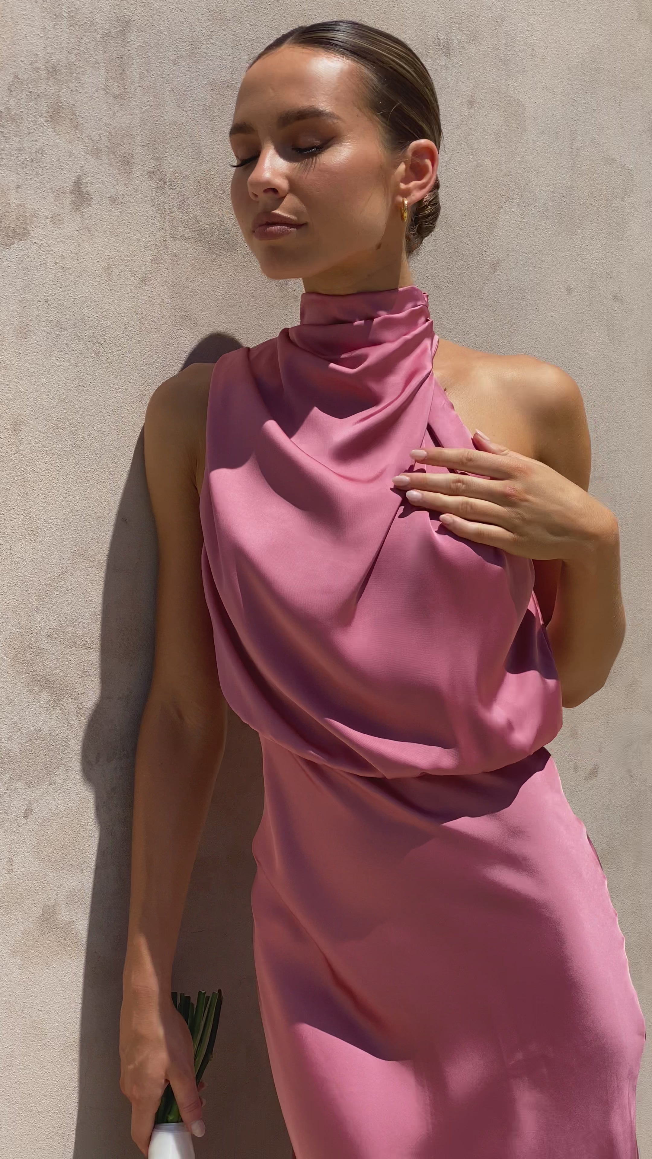 Load video: Esther Maxi Dress - Baked Rose - Billy J