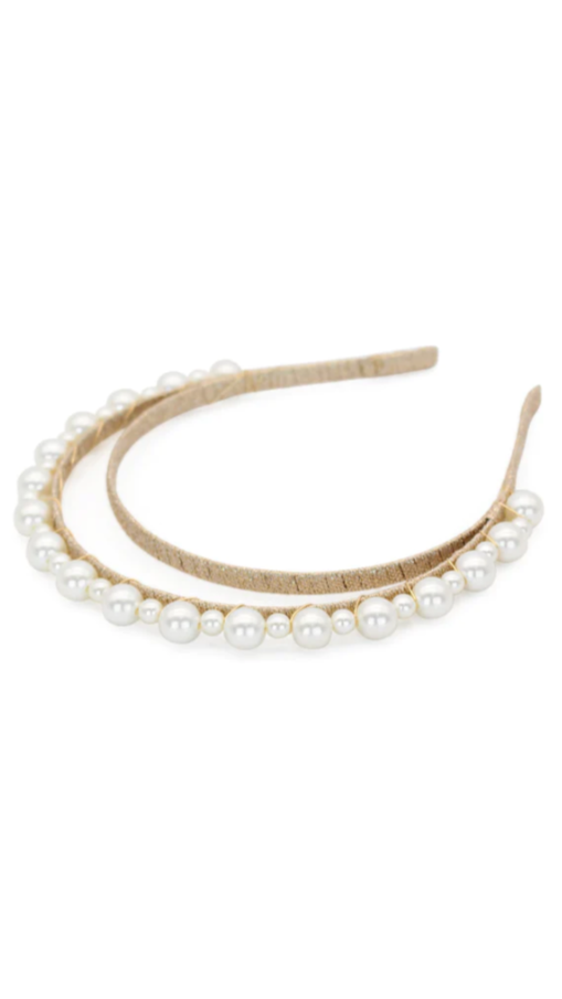 Whitney Headpiece - Gold/Pearl - Billy J