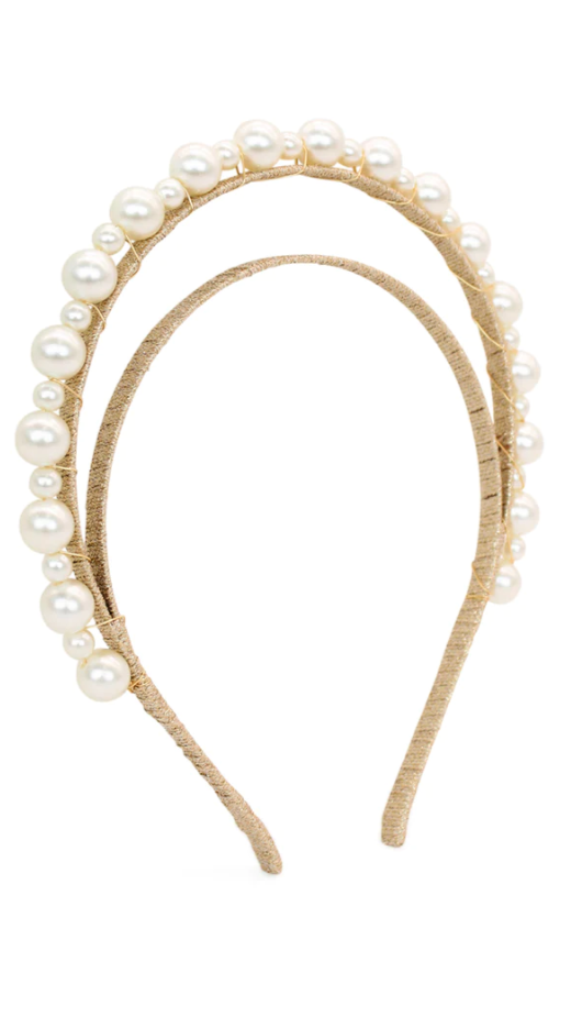 Whitney Headpiece - Gold/Pearl - Billy J