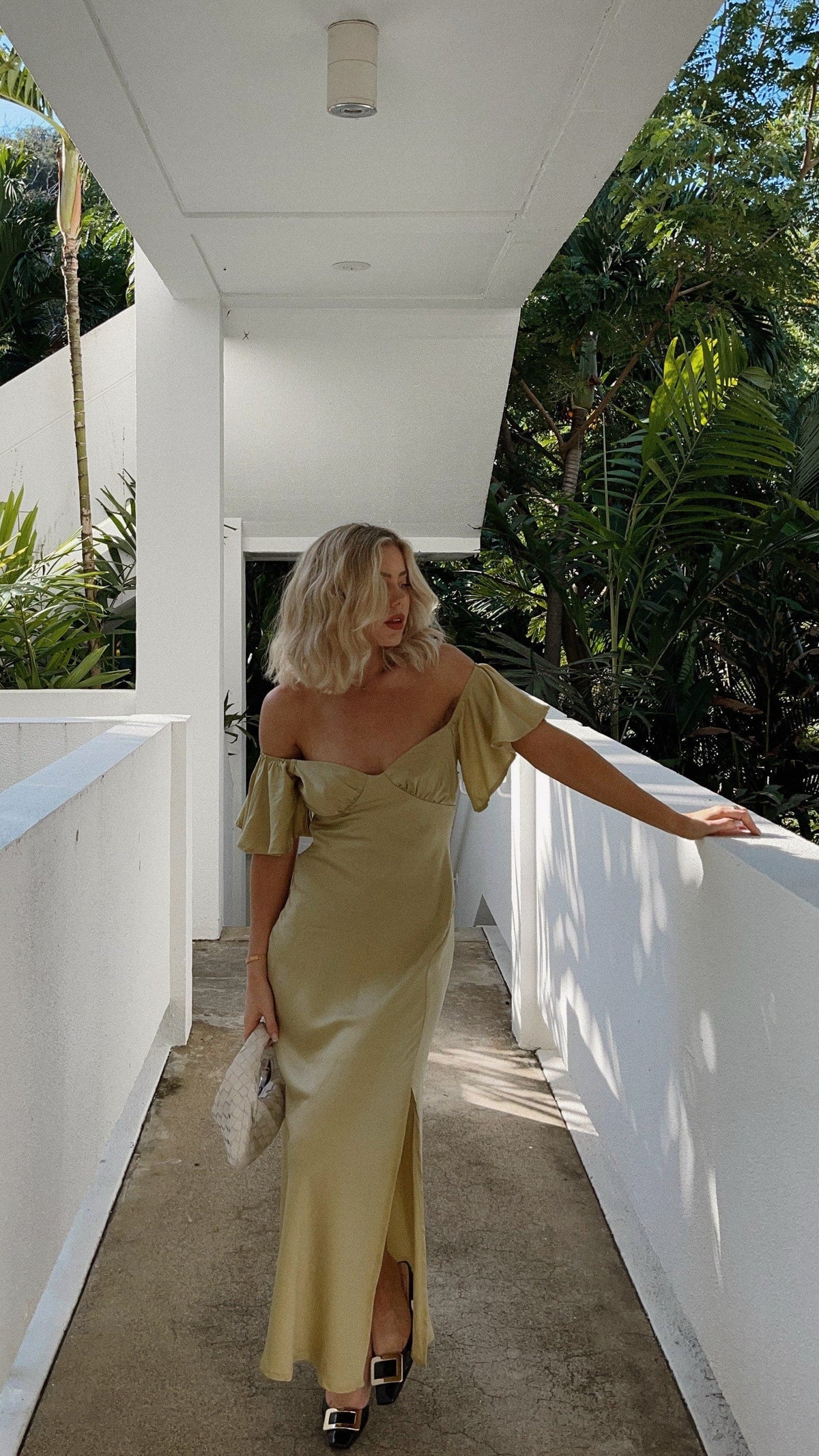 Louisa Midi Dress - Olive - Buy Women's Dresses - Billy J