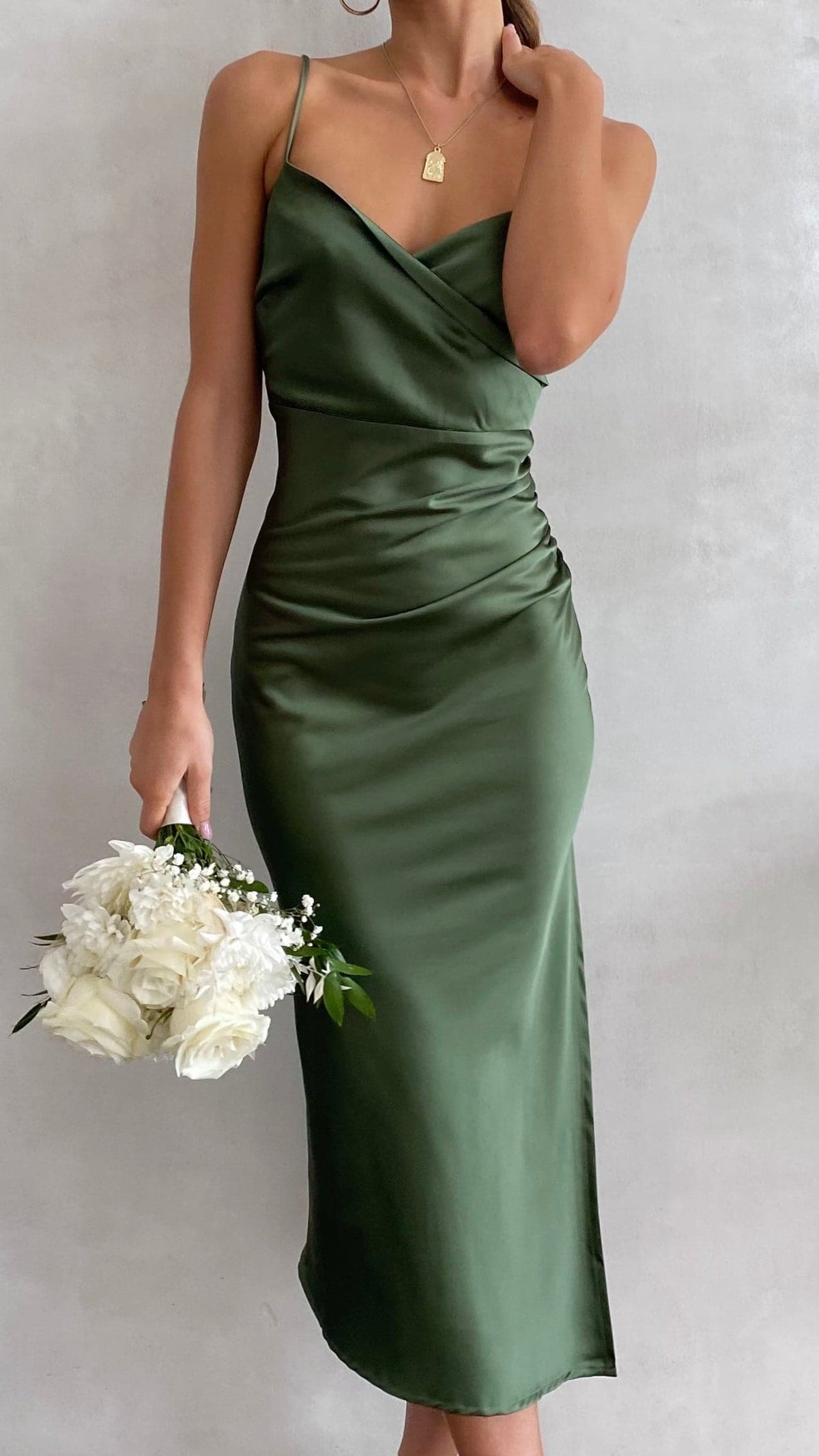 Monte Midi Dress - Olive - Buy Women's Dresses