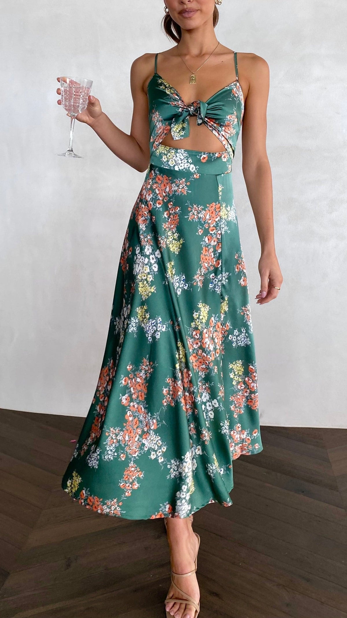 Dreamers Midi Dress - Green Floral - Buy Women's Dresses - Billy J Dreamers Midi Dress - Green Floral - Buy Women's Dresses - Billy J